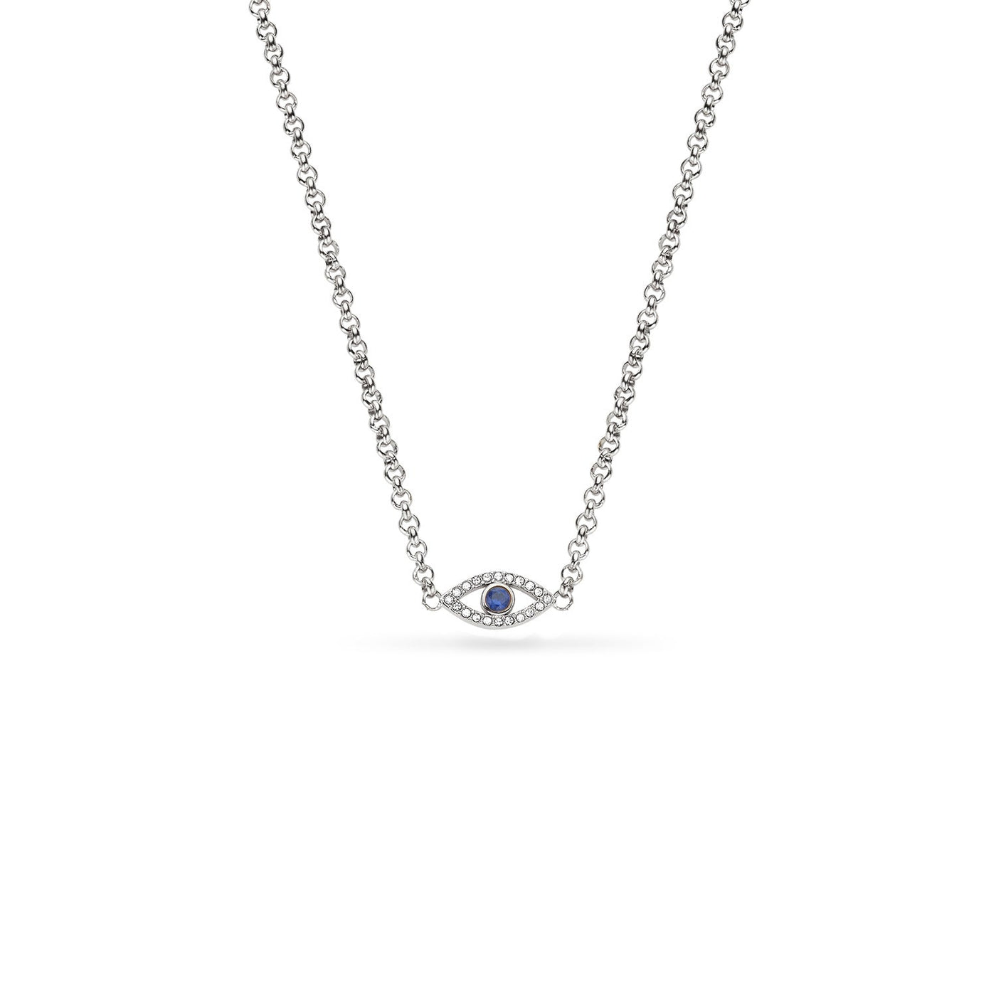 Custom Evil Eye Necklace (Silver)