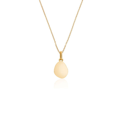Blue Amazonite Stone Necklace (Gold)