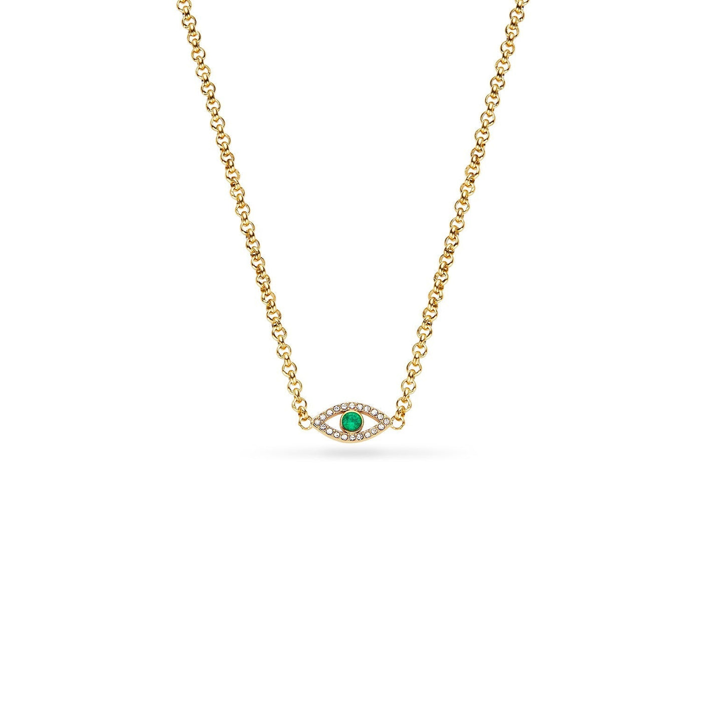 Custom Evil Eye Necklace (Gold)