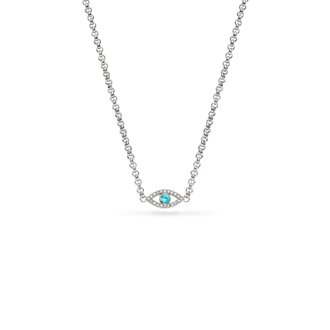 Custom Evil Eye Necklace (Silver)