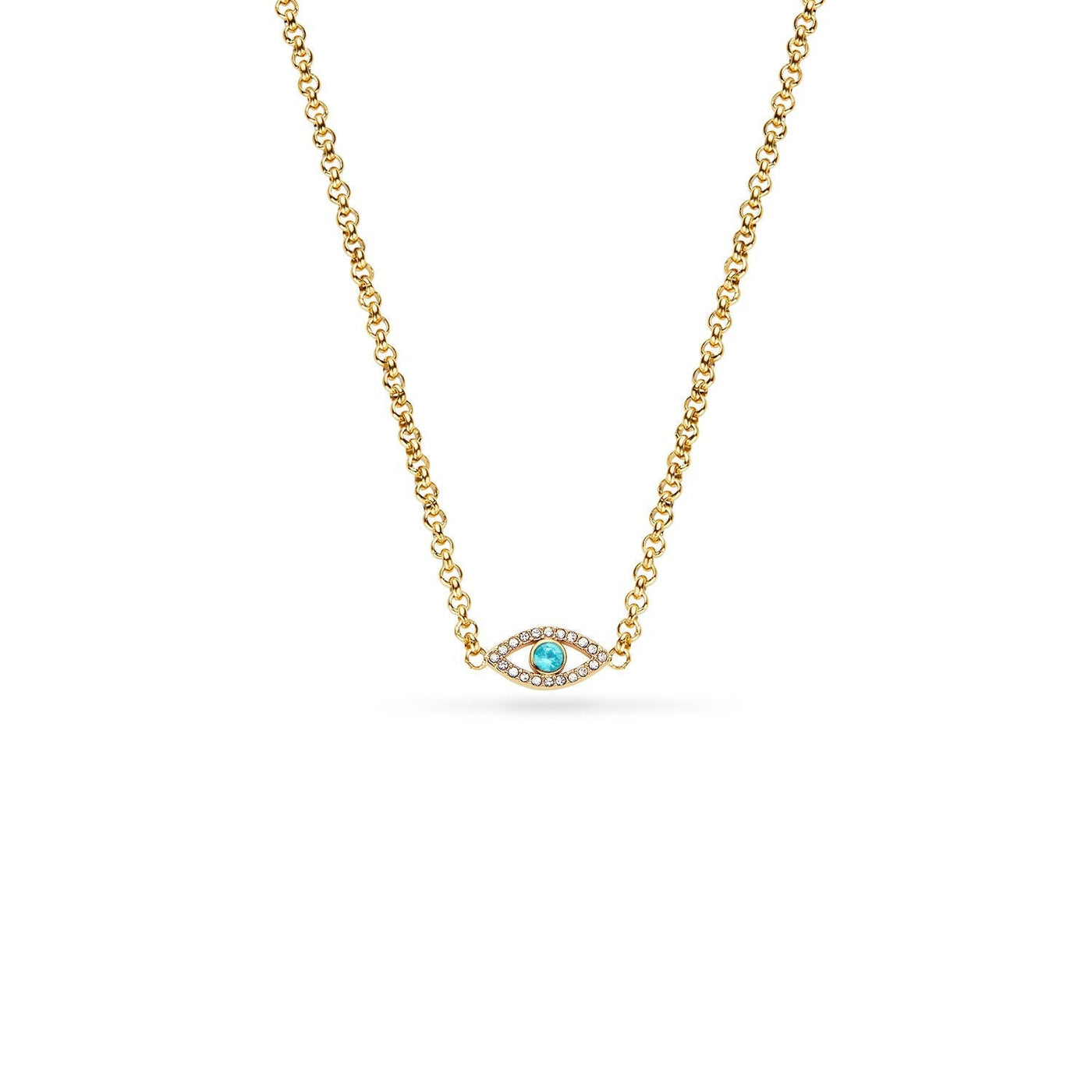 Custom Evil Eye Necklace (Gold)