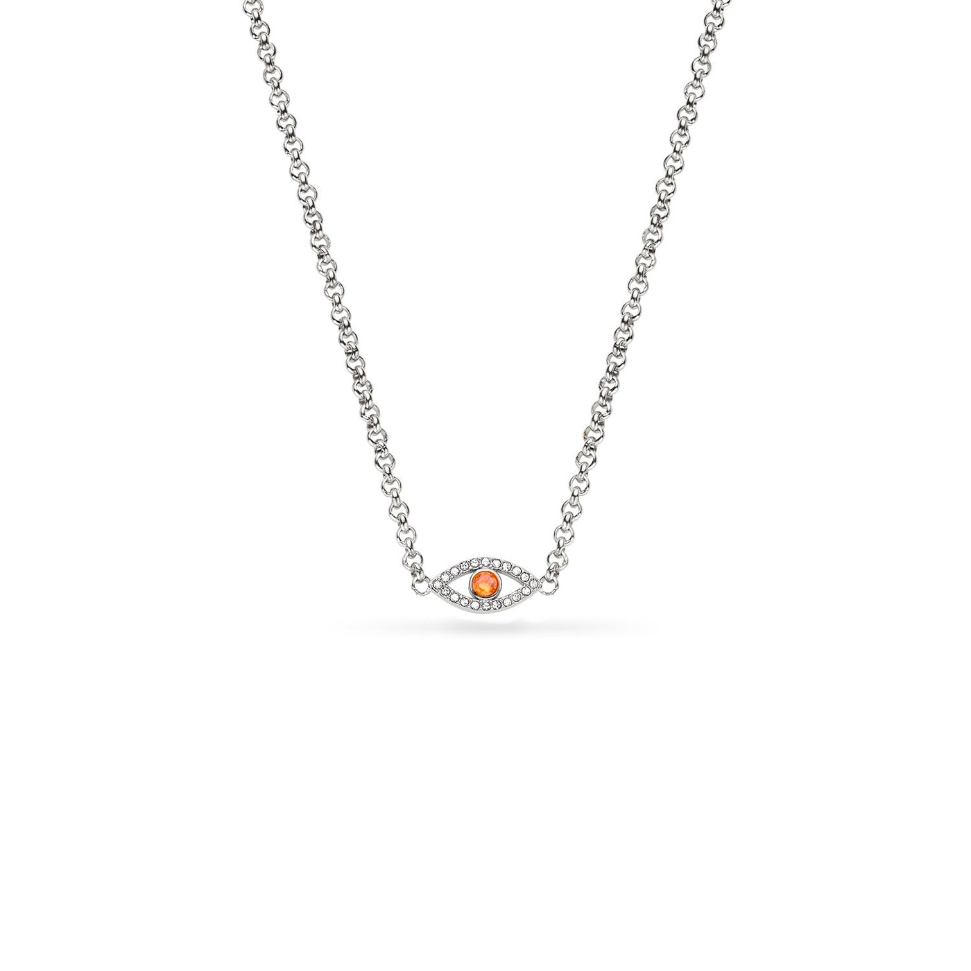 Custom Evil Eye Necklace (Silver)
