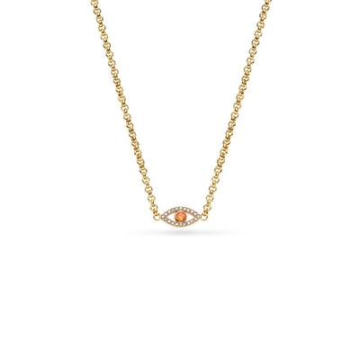 Custom Evil Eye Necklace (Gold)