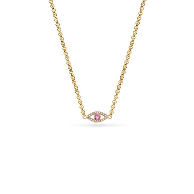 Custom Evil Eye Necklace (Gold)
