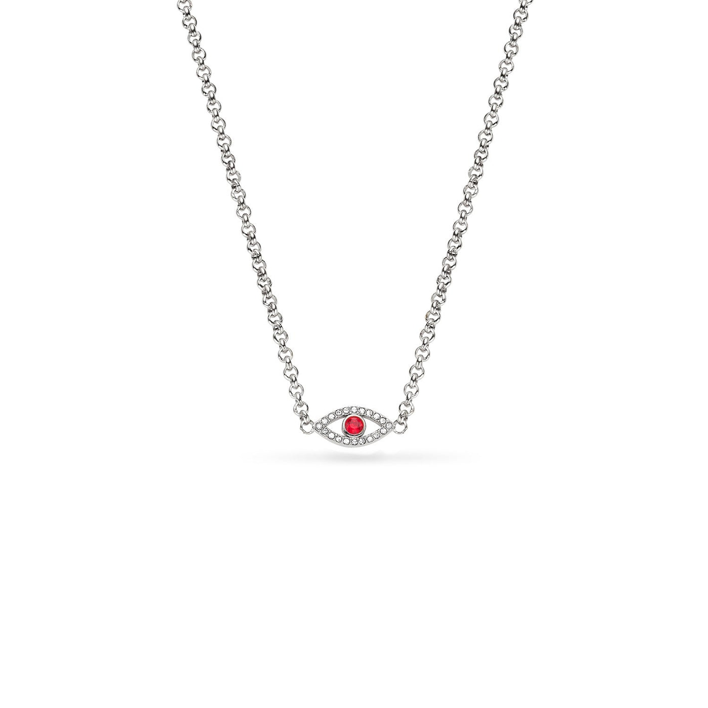 Custom Evil Eye Necklace (Silver)