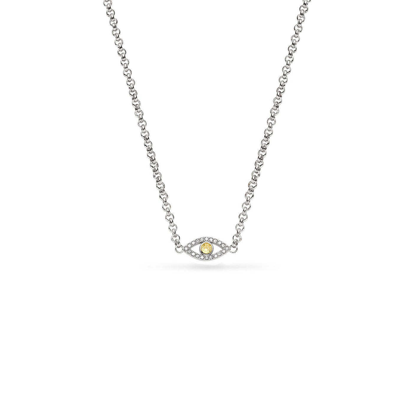 Custom Evil Eye Necklace (Silver)