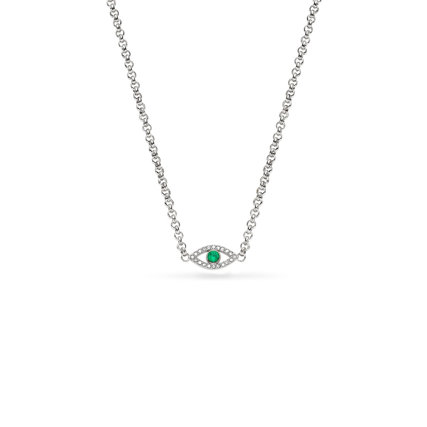 Custom Evil Eye Necklace (Silver)