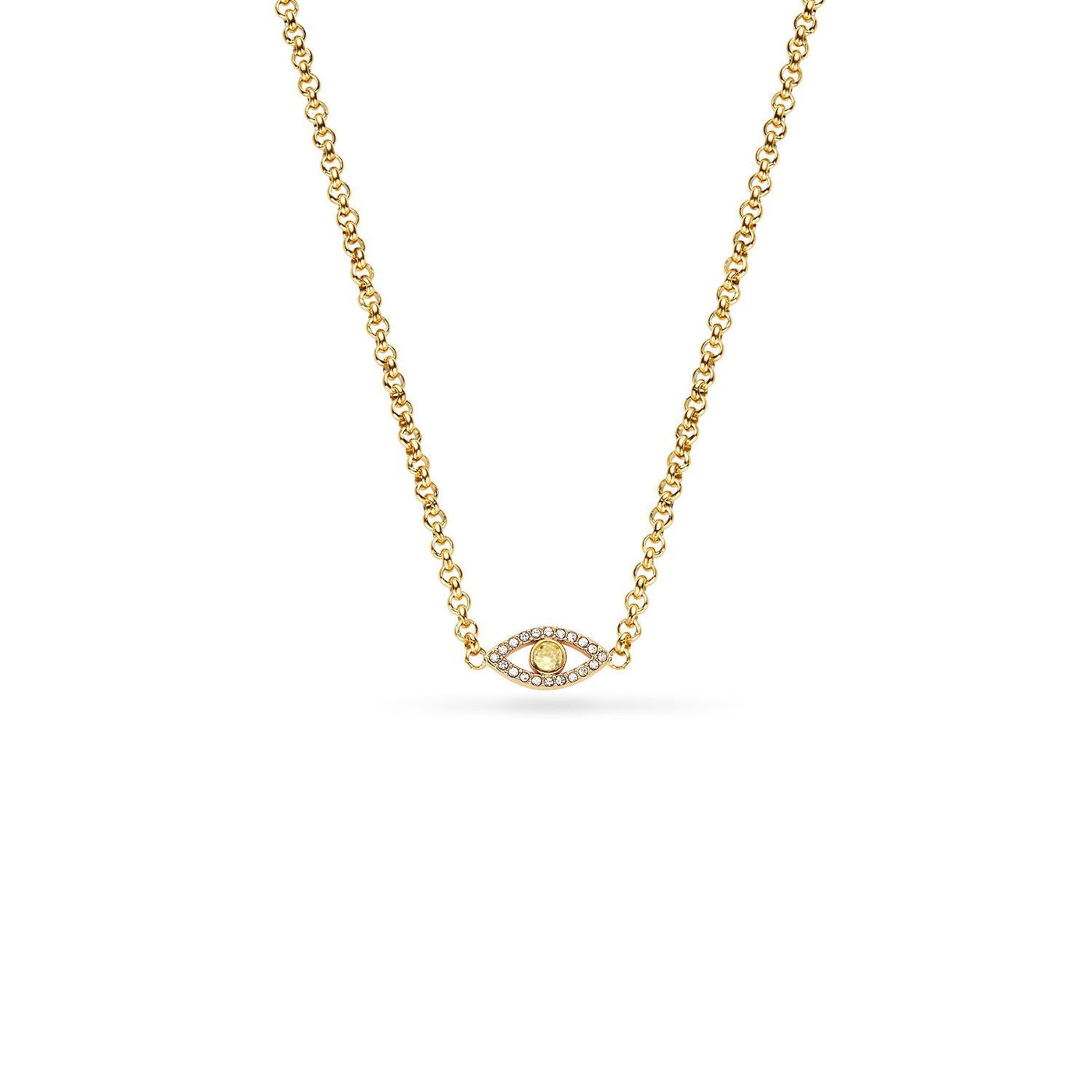 Custom Evil Eye Necklace (Gold)