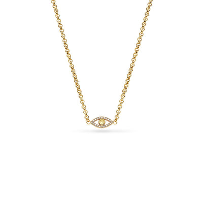 Custom Evil Eye Necklace (Gold)