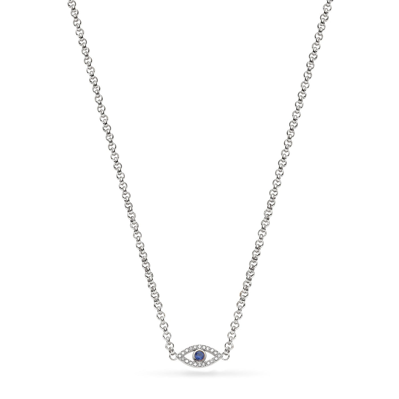 Custom Evil Eye Necklace (Silver)