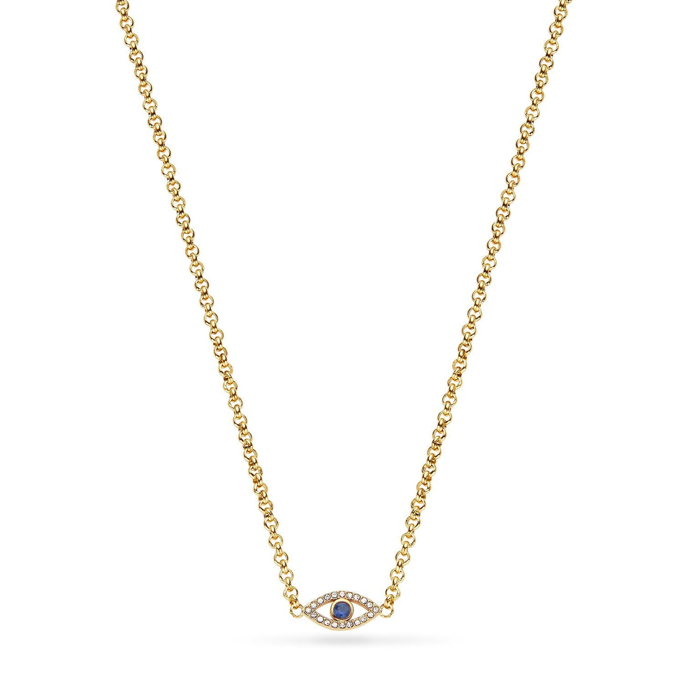 Custom Evil Eye Necklace (Gold)