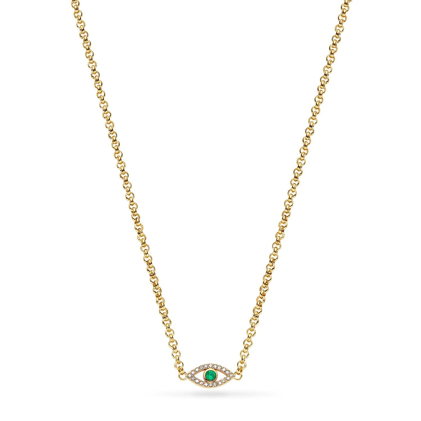 Custom Evil Eye Necklace (Gold)