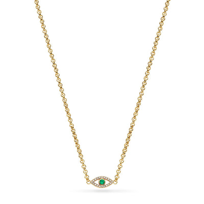 Custom Evil Eye Necklace (Gold)