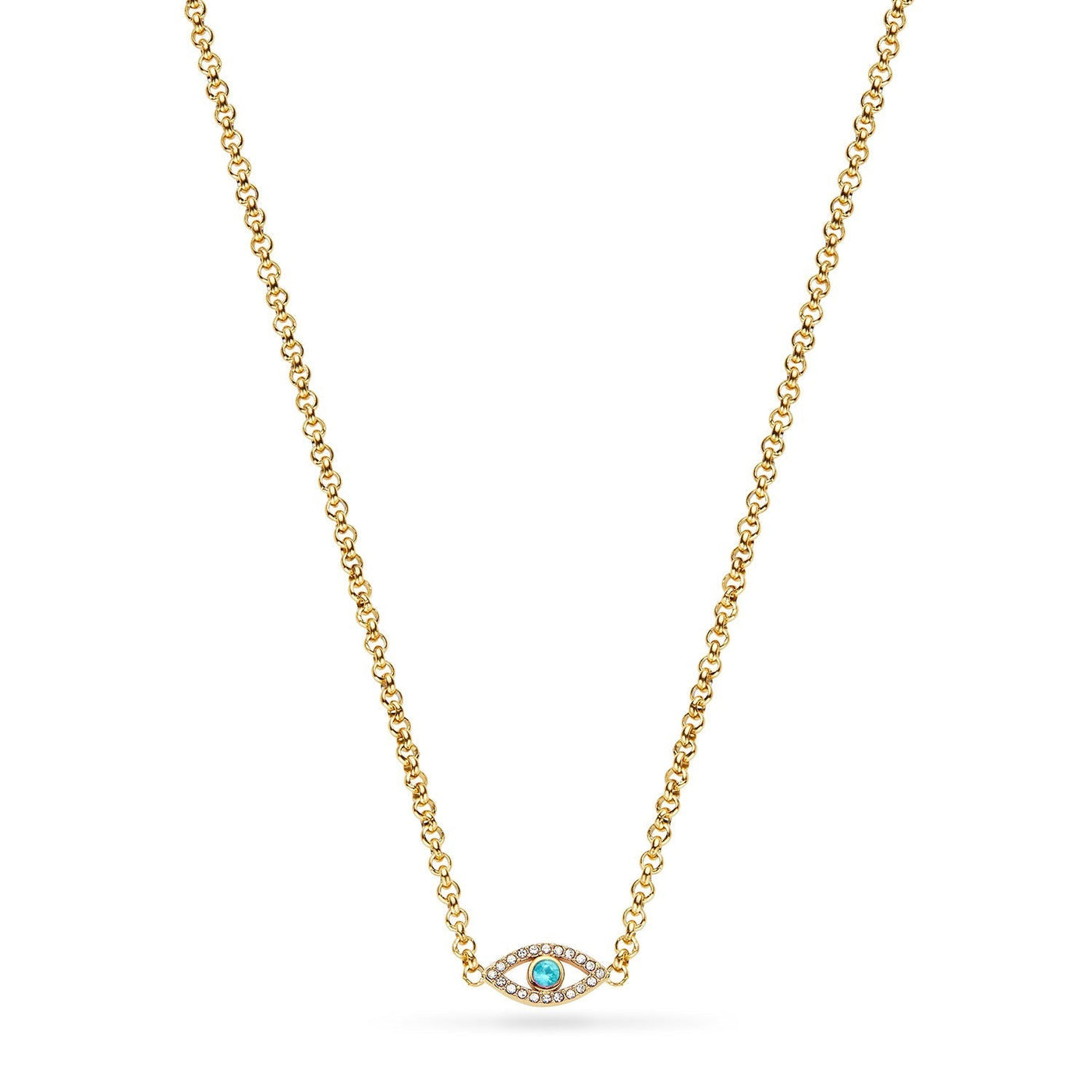 Custom Evil Eye Necklace (Gold)