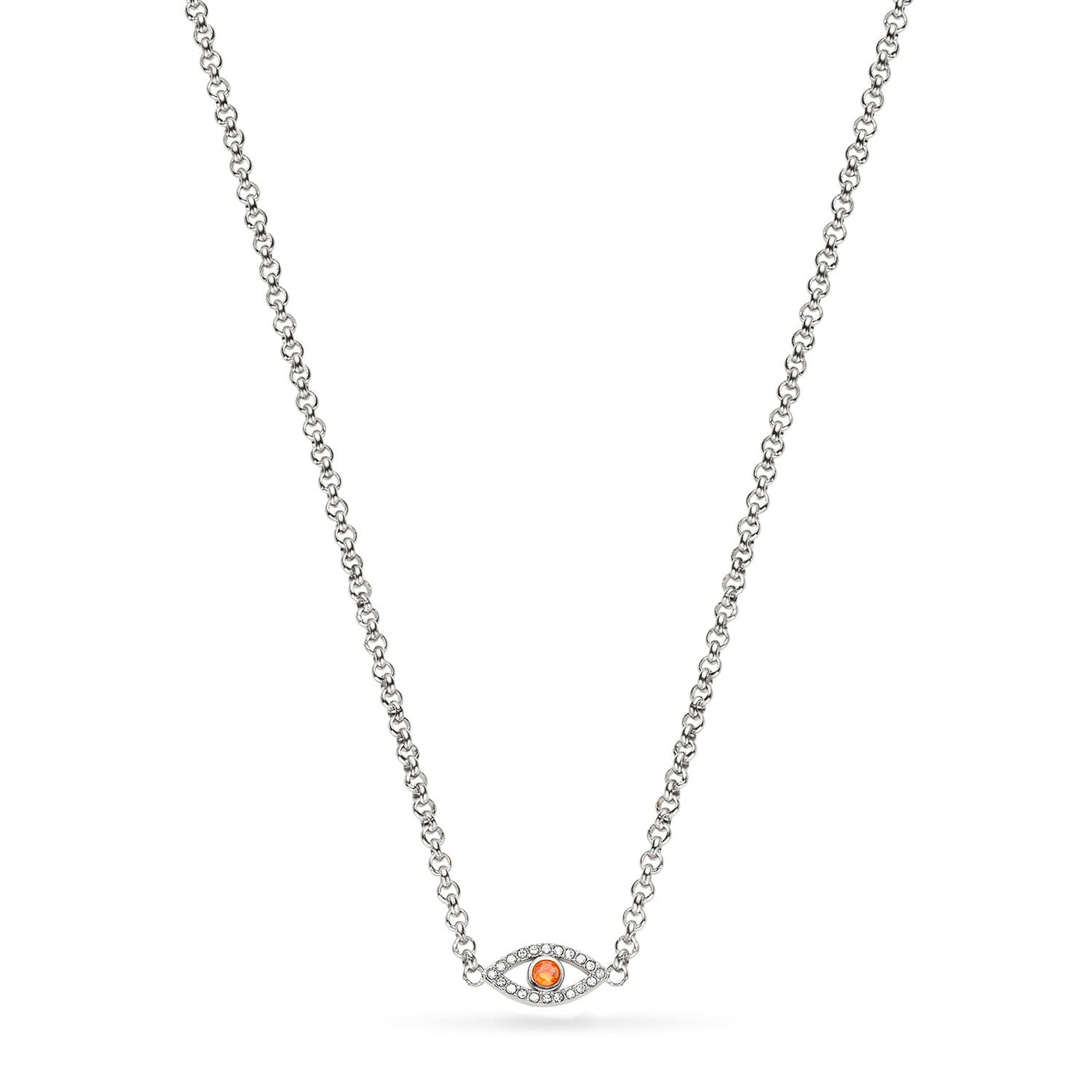 Custom Evil Eye Necklace (Silver)