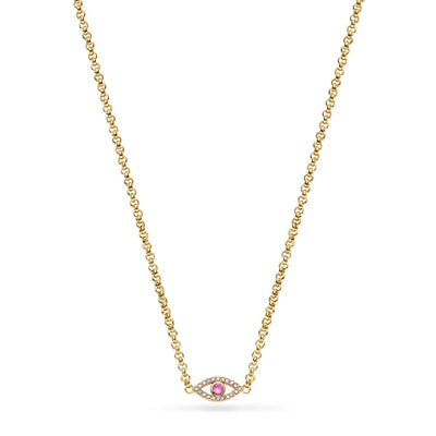 Custom Evil Eye Necklace (Gold)