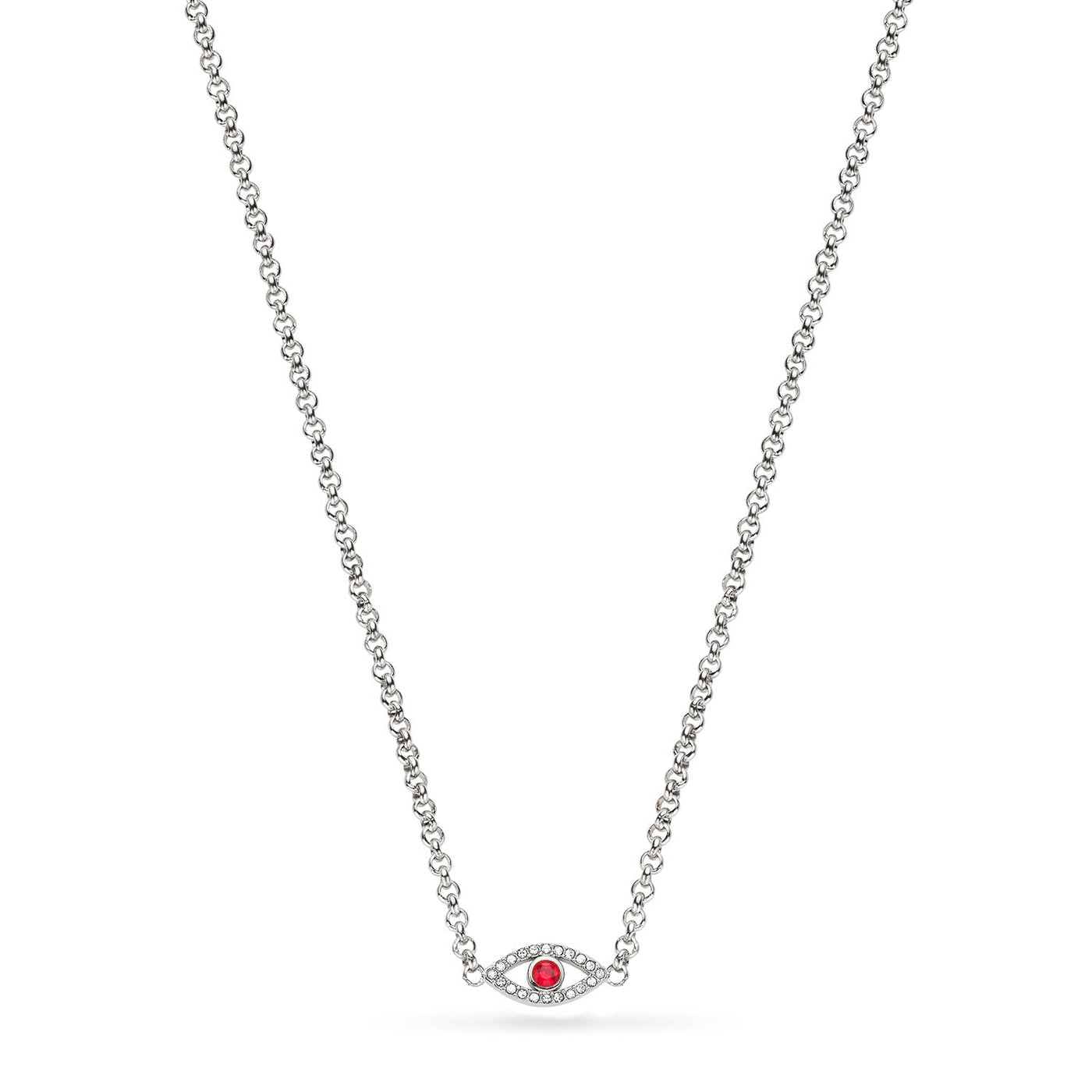 Custom Evil Eye Necklace (Silver)