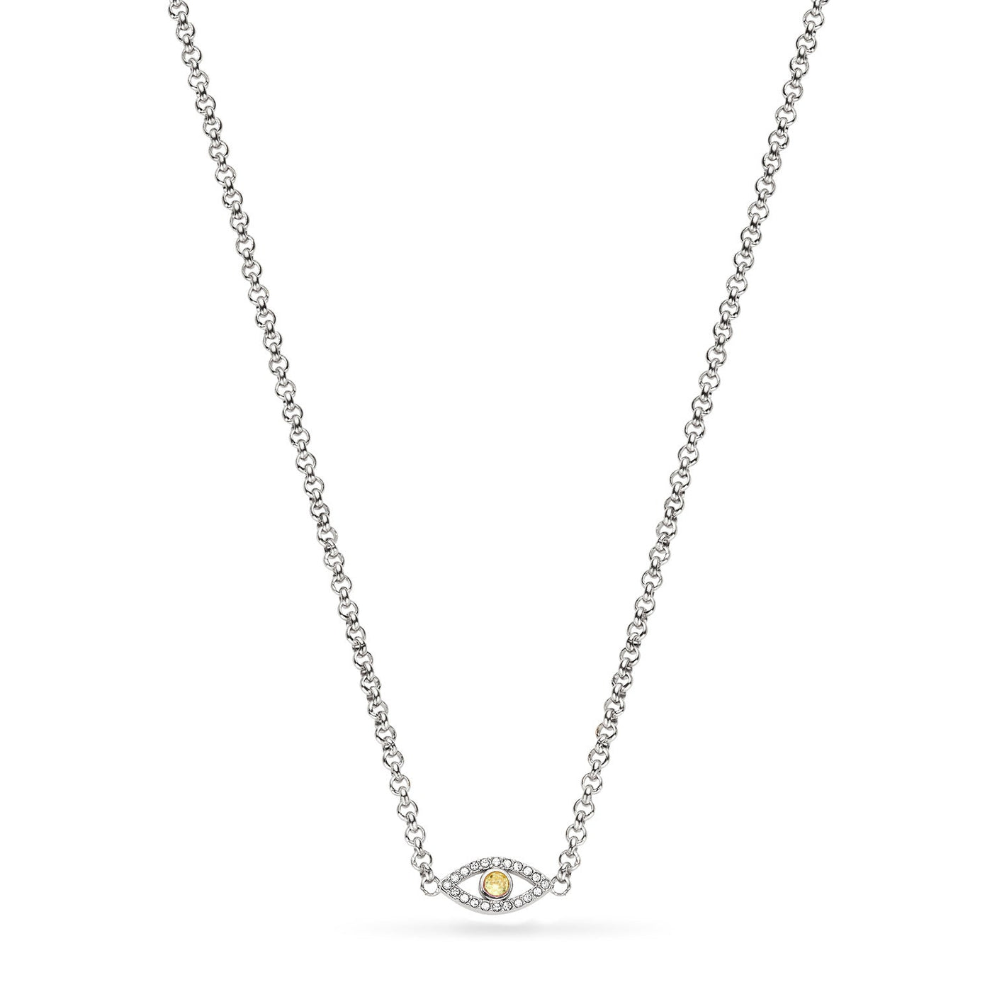 Custom Evil Eye Necklace (Silver)