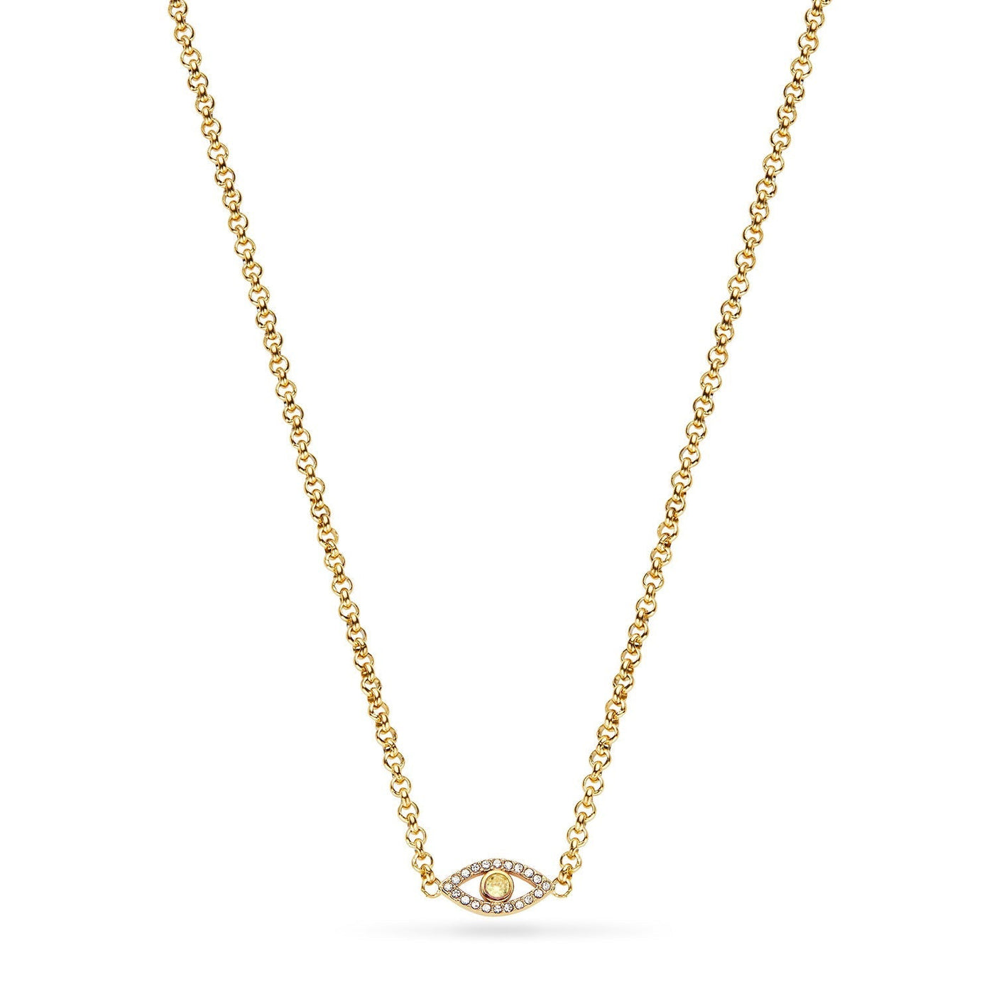 Custom Evil Eye Necklace (Gold)
