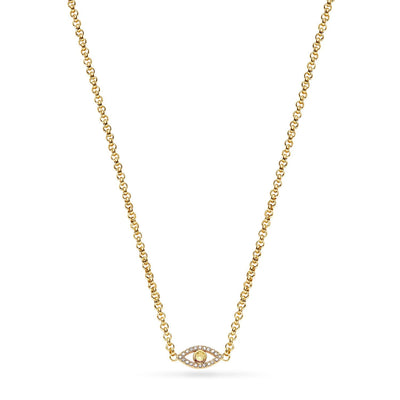 Custom Evil Eye Necklace (Gold)
