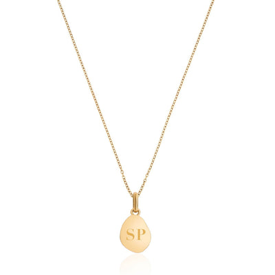 Organic Moonstone Necklace (Gold)