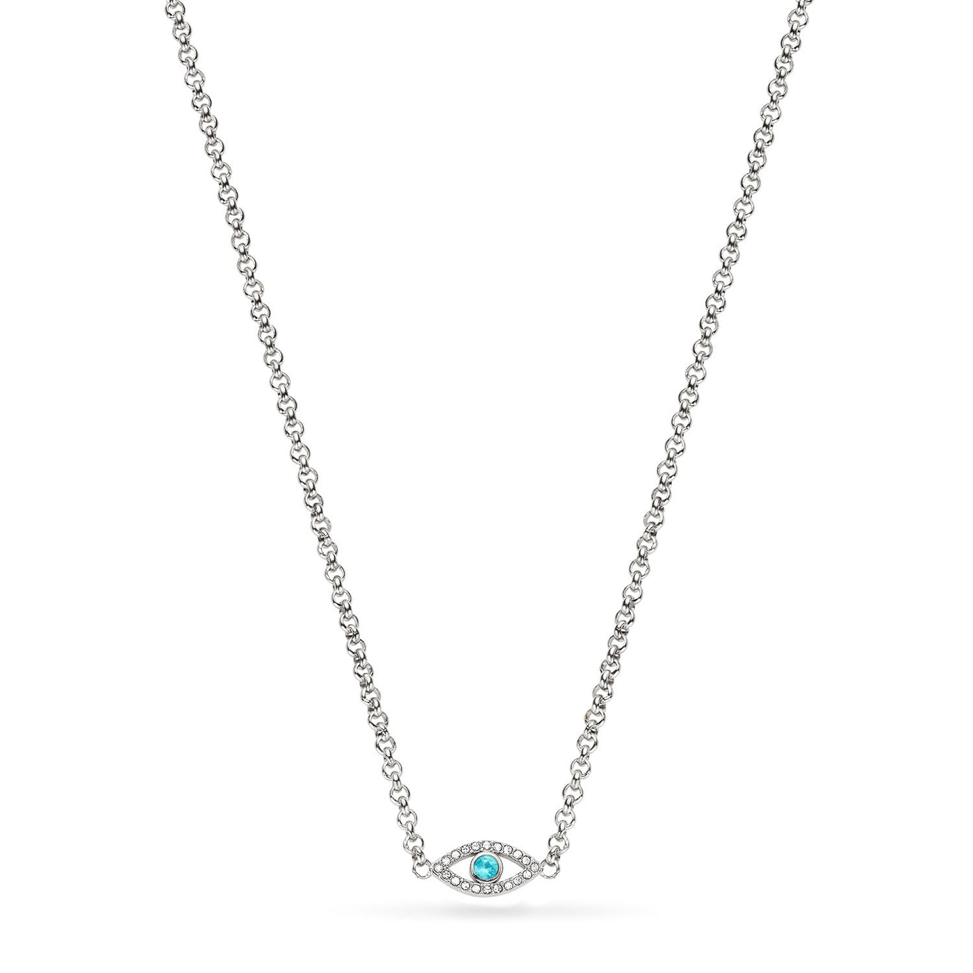 Custom Evil Eye Necklace (Silver)