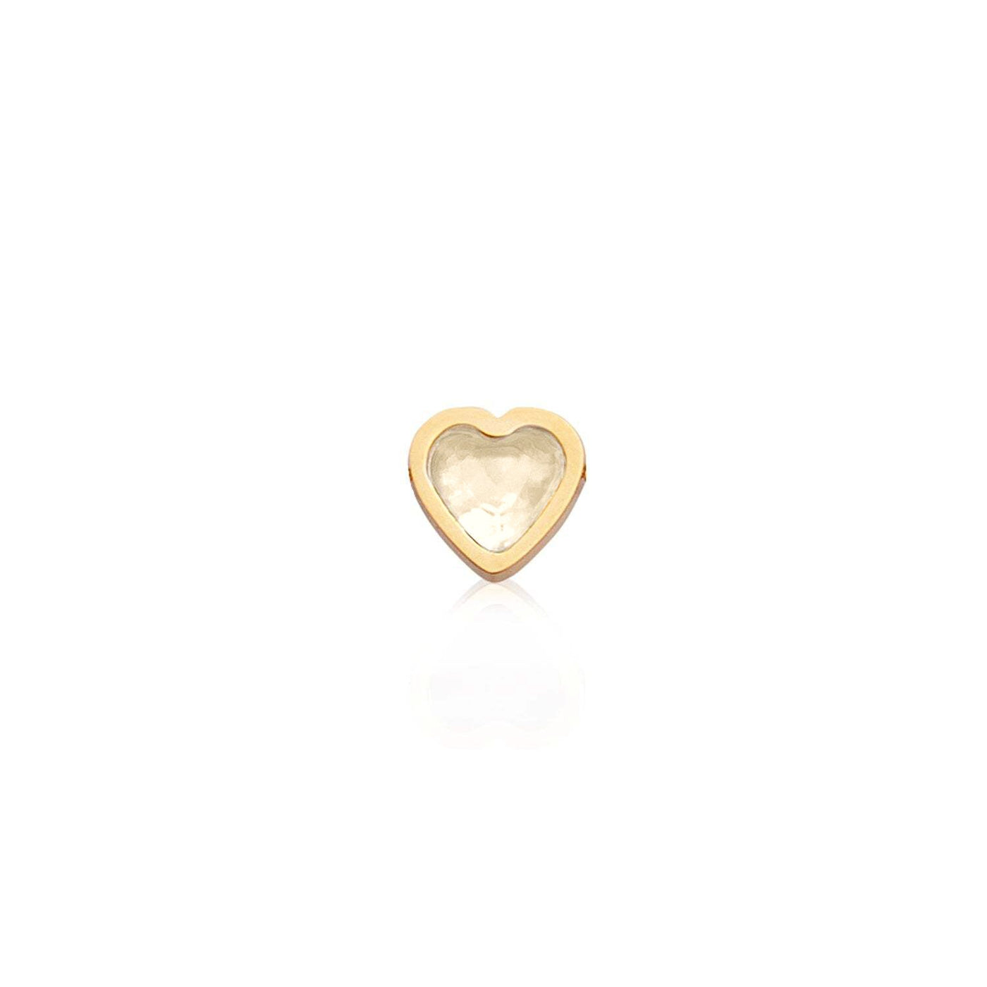 Mini Heart Birthstone Bracelet (Gold)