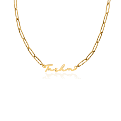 Signature Name Necklace (Gold)