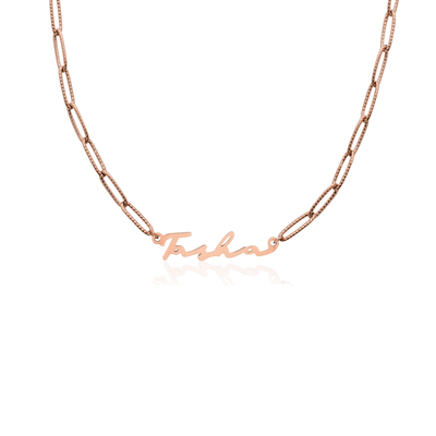 Signature Name Necklace (Rose Gold)
