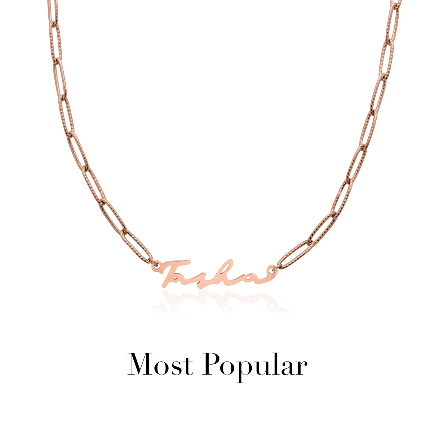 Signature Name Necklace (Rose Gold)