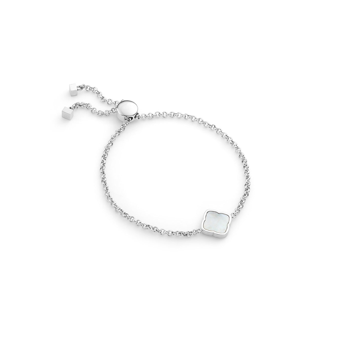 Pearl Clover Bracelet (Silver)