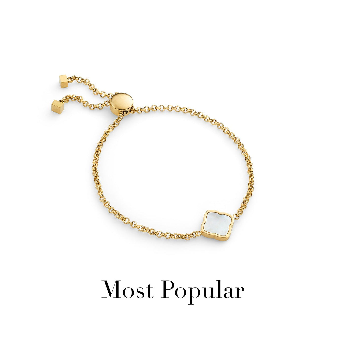 Pearl Clover Bracelet (Gold)