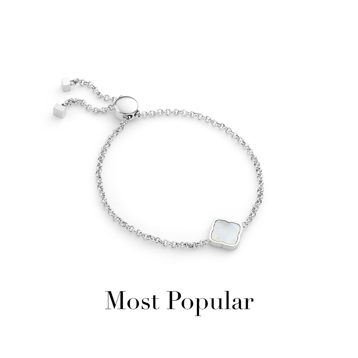 Pearl Clover Bracelet (Silver)