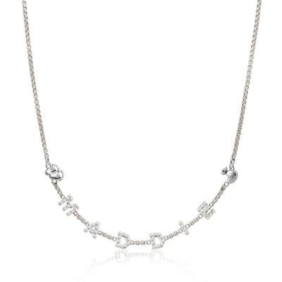 Pearl Custom Name Necklace (Silver)