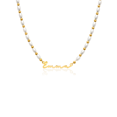 Signature Name Necklace (Gold)