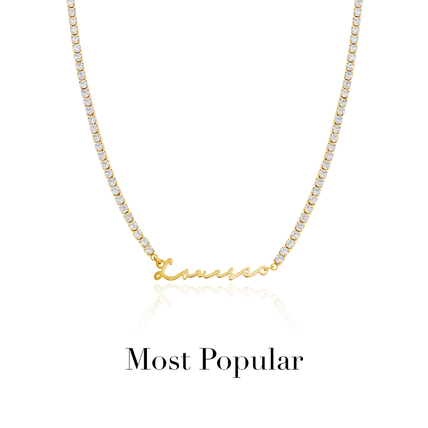 Signature Name Necklace (Gold)