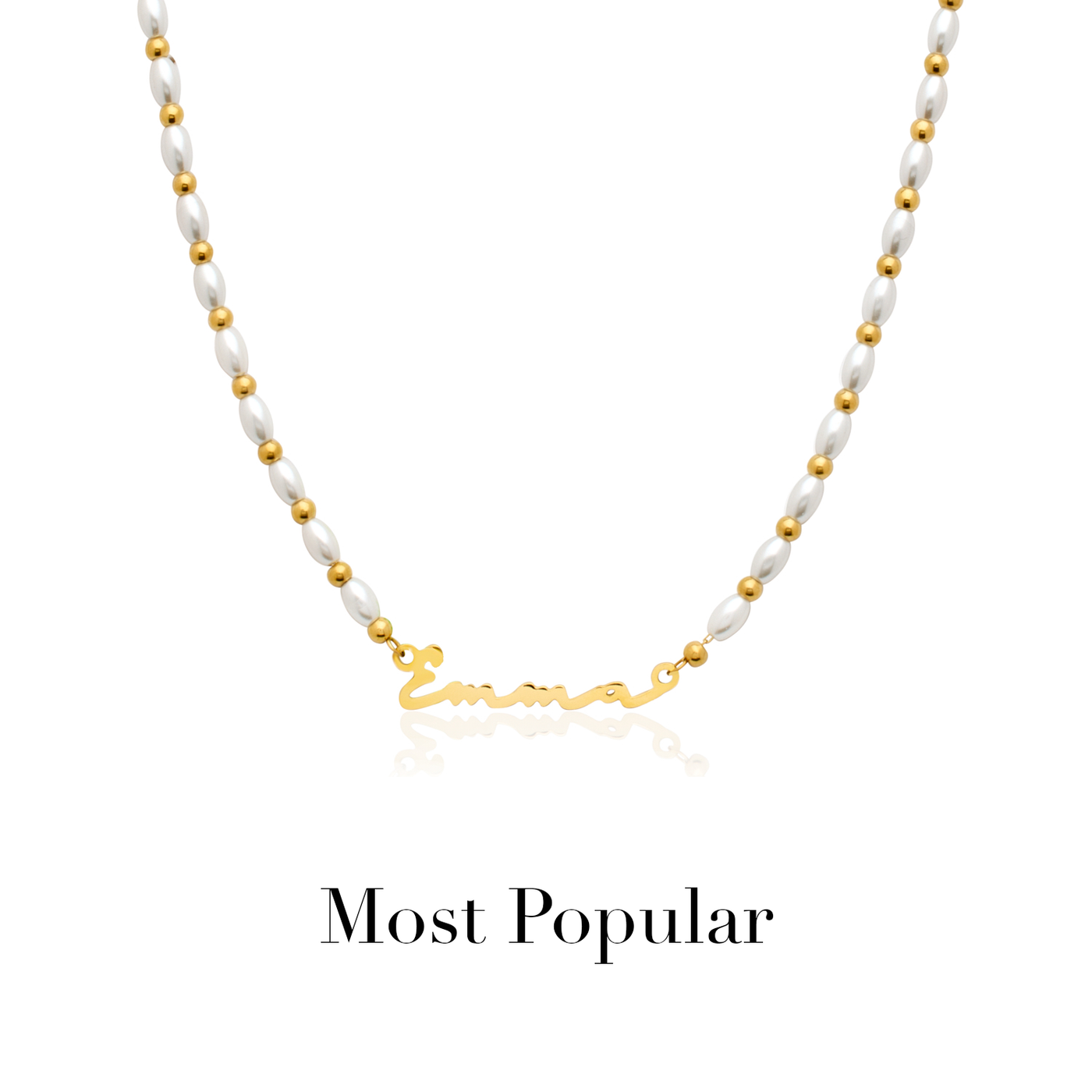 Signature Name Necklace (Gold)