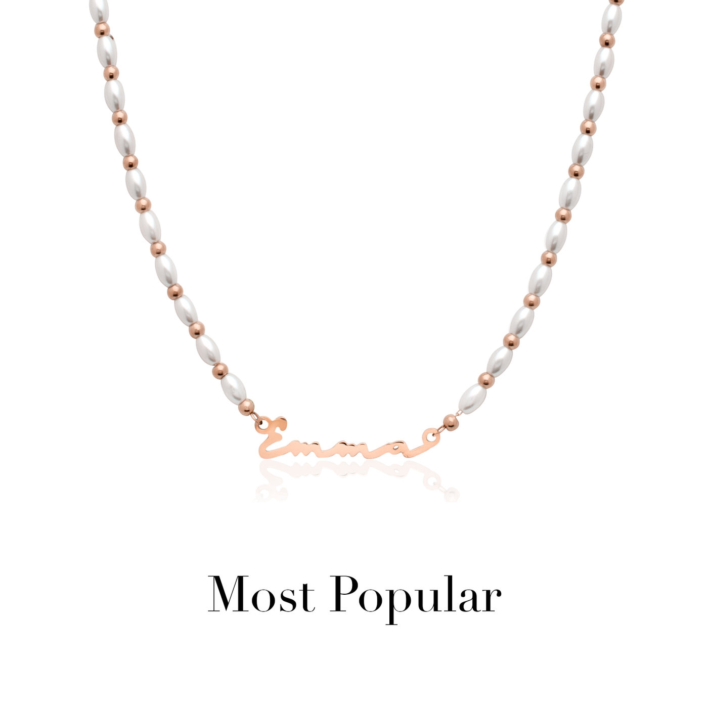 Signature Name Necklace (Rose Gold)