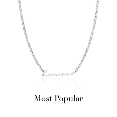 Signature Name Necklace (Silver)