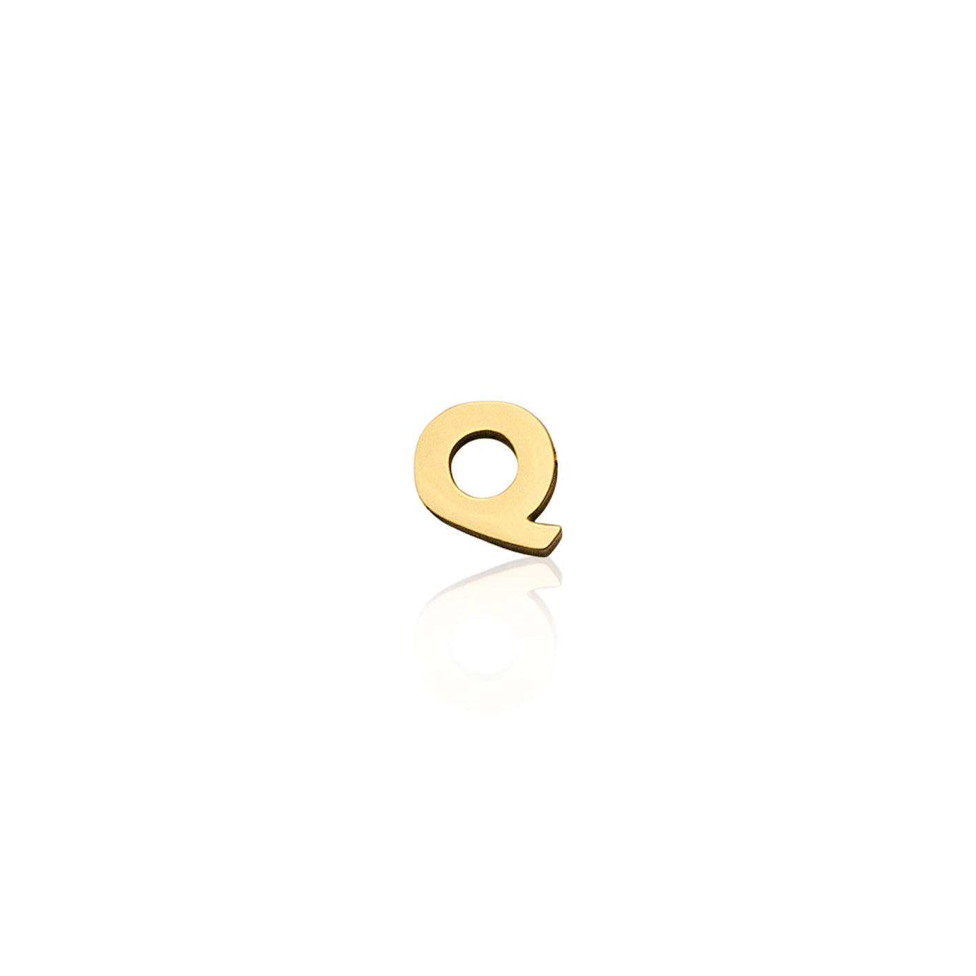 Mini Letter Sphere Chain Necklace (Gold)