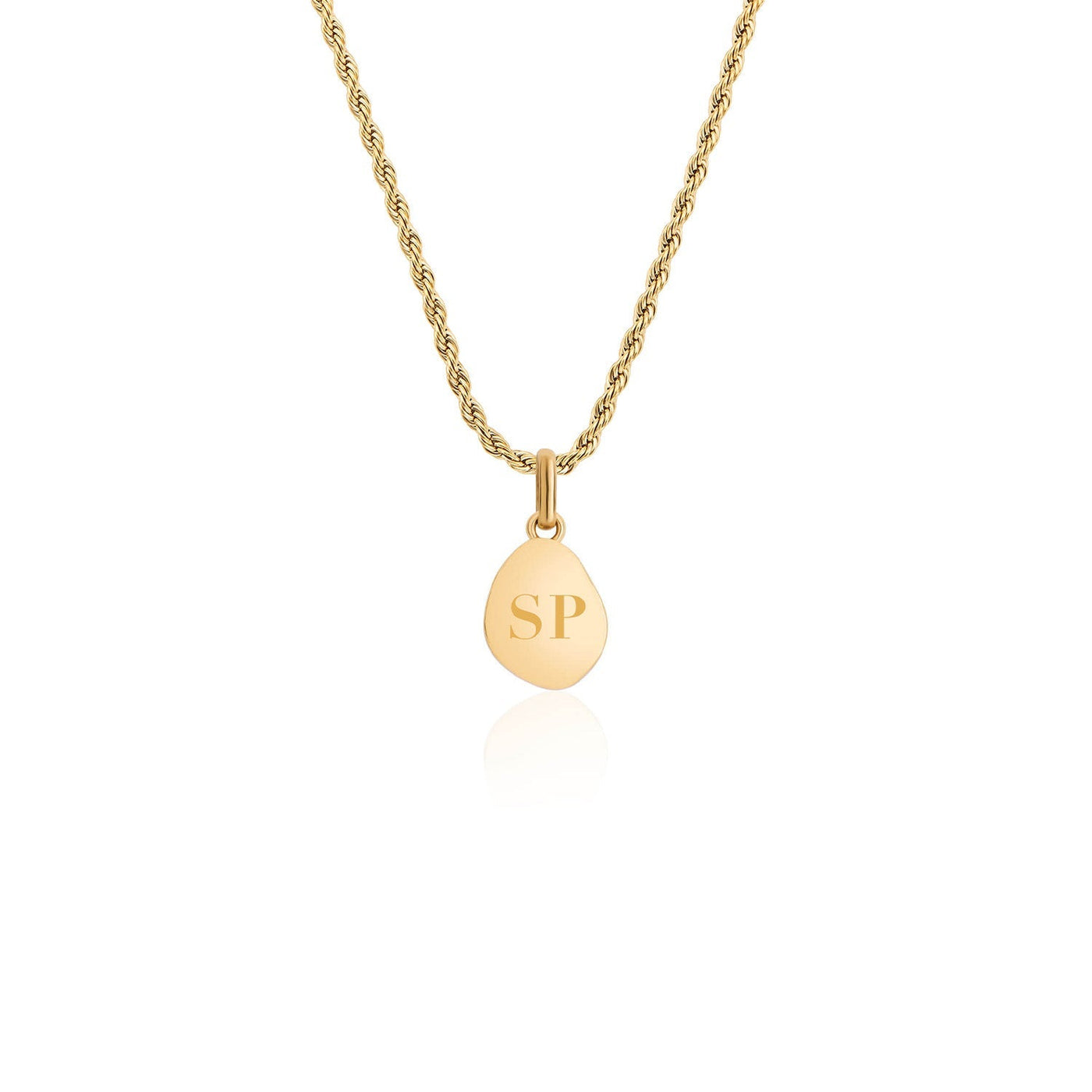 Jade Stone Necklace (Gold)