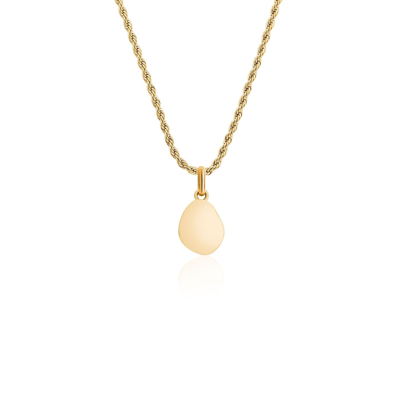 Jade Stone Necklace (Gold)