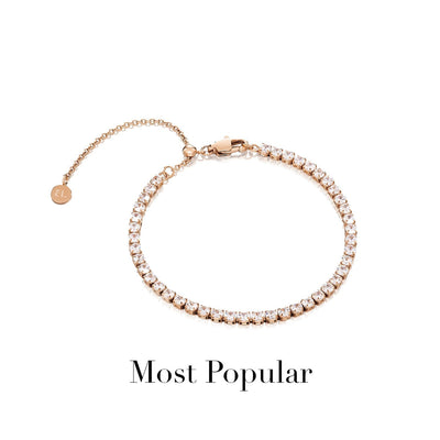 Tennis Bracelet (Rose Gold)