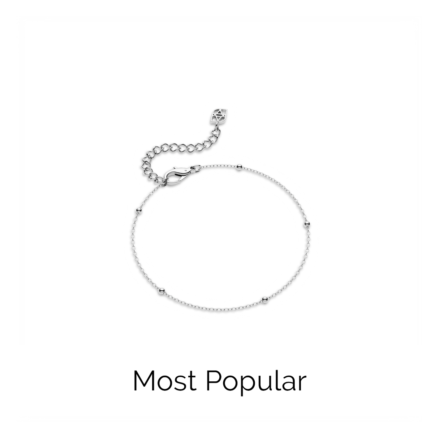 Fine Sphere Chain Bracelet (Silver)