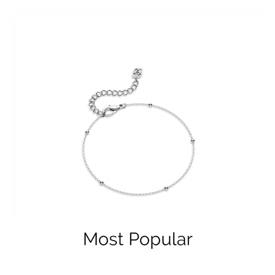 Fine Sphere Chain Bracelet (Silver)