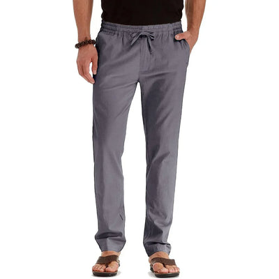Baumwoll-Leinen-Hose