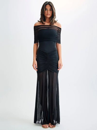 Celeste™ | Lush Drape Maxi Dress