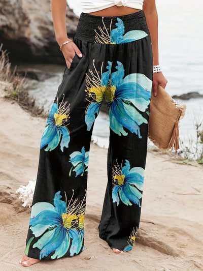 Diana - Luftige Strandhose mit Druck