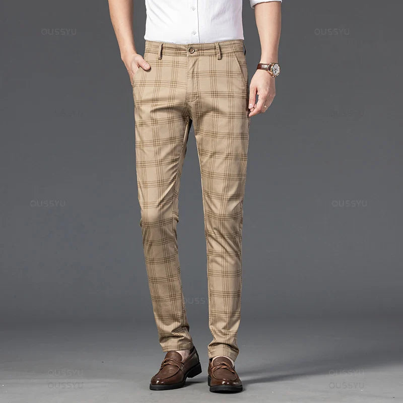 Elegante karierte Hose