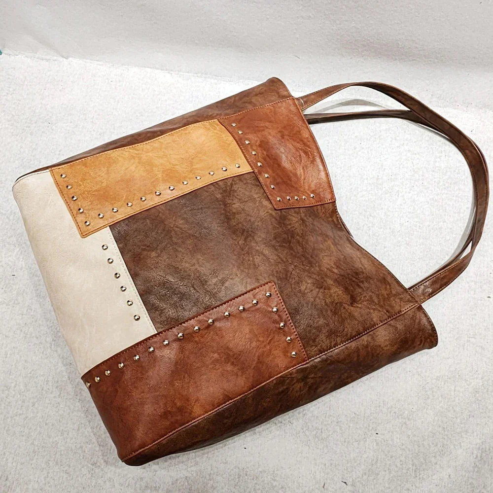 Jurny | Sac en cuir patchwork vintage